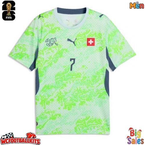 Switzerland Breel Embolo #7 Replica Away Stadium Shirt World Cup 2026 Short Sleeve